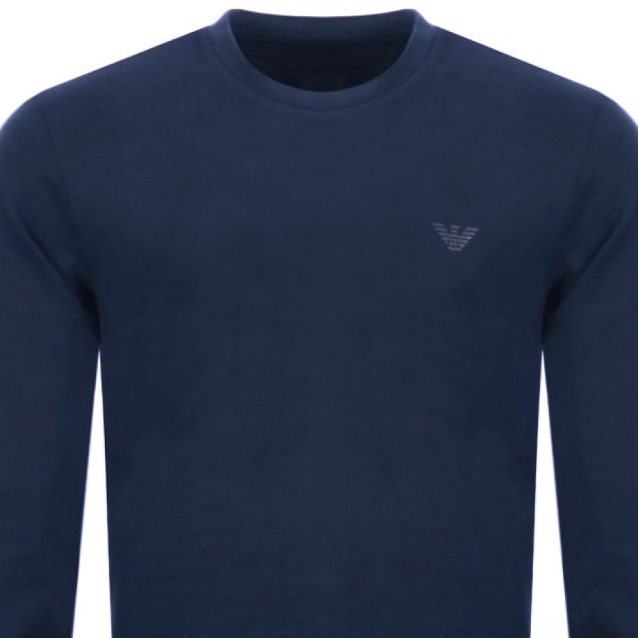 Alternative Image for ProductEmporio Armani Crew Neck Sweatshirt Blue2